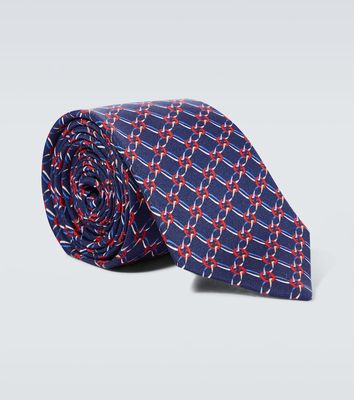 Gucci Interlocking G silk twill tie