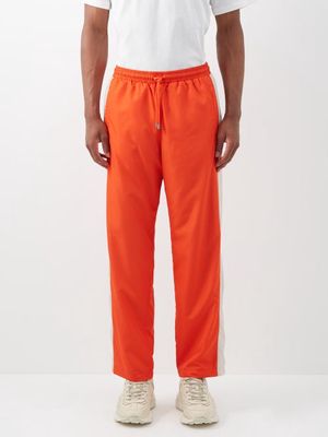 Gucci - Logo-print Shell Track Pants - Mens - Orange Multi Gucci - Logo-print Shell Track Pants - Mens - Orange Multi