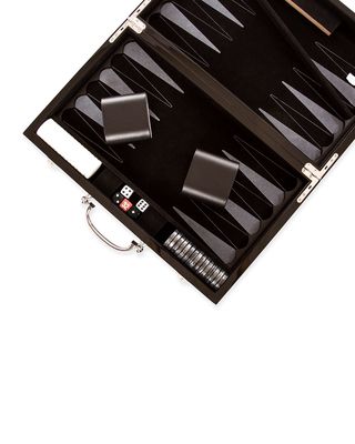 High-Gloss Wood with Velvet Backgammon Game Set