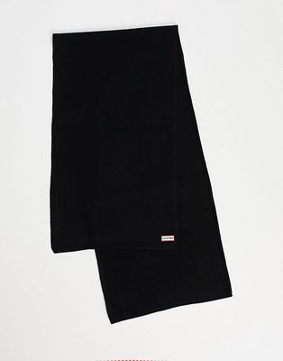 Hunter logo scarf in black