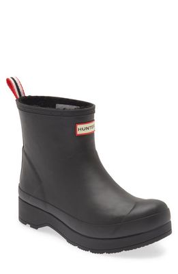 Hunter Play Short Rain Boot in Black