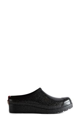 Hunter PLAY Starcloud Glitter Clog in Black