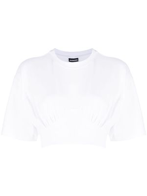 Jacquemus Le Caraco cropped T-shirt - White