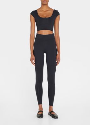 Jet Twisted Cap-Sleeve Bra
