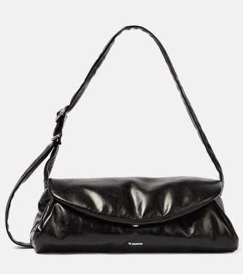 Jil Sander Cannolo Large leather shoulder bag