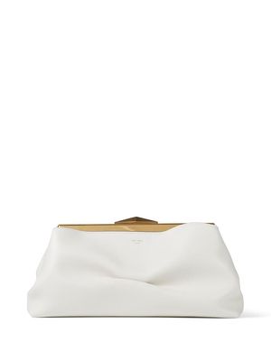 Jimmy Choo diamond frame clutch bag - White