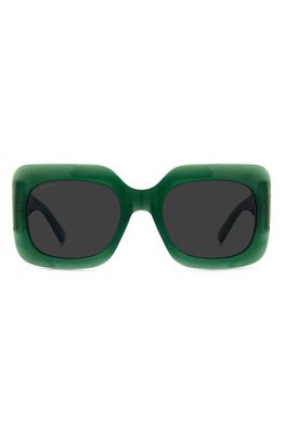 Jimmy Choo Gayas 54mm Gradient Square Sunglasses in Gold Green/Grey