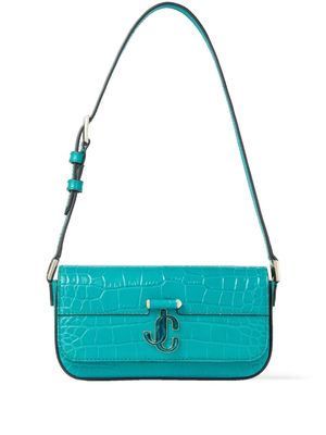Jimmy Choo mini Avenue leather shoulder bag - Blue