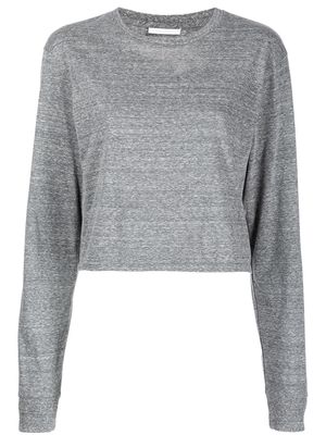 John Elliott cropped cotton T-Shirt - Grey