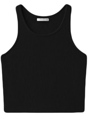 John Elliott Gemini Rib Cropped racerback tank - Black