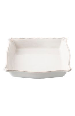 Juliska Berry & Thread Whitewash Ceramic Matzoh Plate