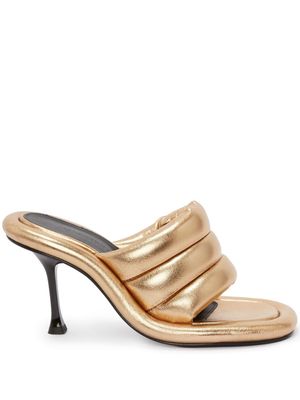 JW Anderson Bumper Tubular padded sandals - Gold