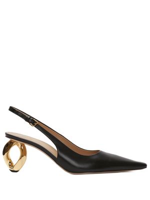 JW Anderson chain-heel slingback sandals - Black
