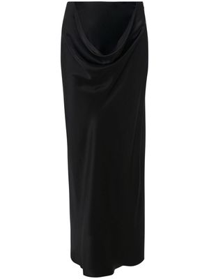 JW Anderson draped silk maxi skirt - Black