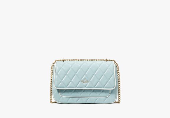 Kate Spade Carey Colorblock Medium Flap Shoulder Bag, Wild Sage Multi