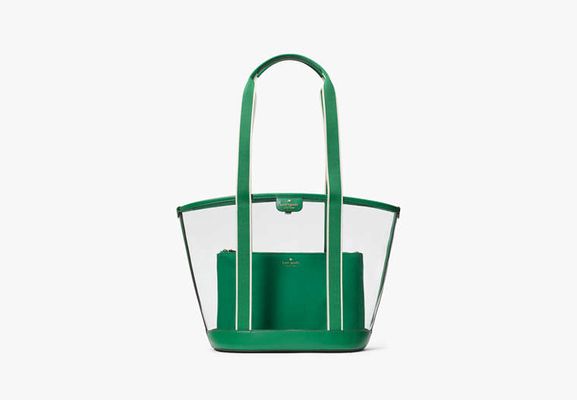 Kate Spade Clare See Through Tote, Green Bean