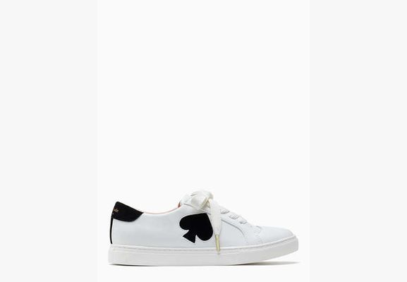 Kate Spade Fez Sneaker, Optic White/black