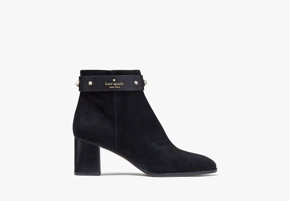 Kate Spade Morgan Pearl Booties, Black