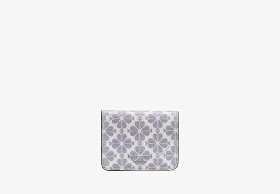 Kate Spade Signature Spade Flower Small Bifold Wallet, Navy Multi
