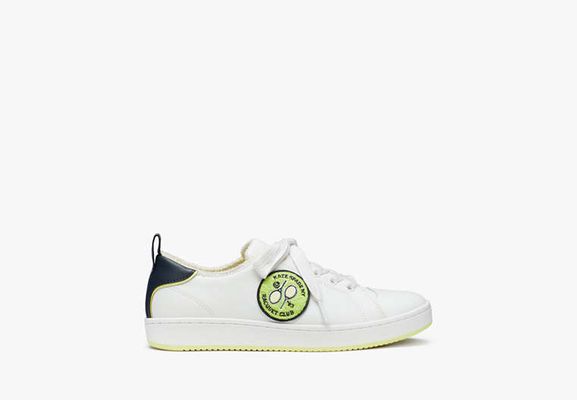 Kate Spade Tennis Anette Racquet Sneakers, Optic White Multi