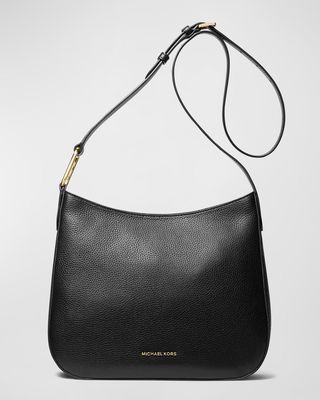 Kensington Large Zip Leather Crossbody Bag