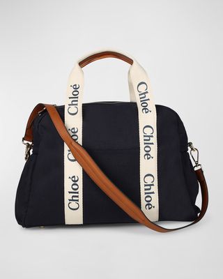Kid's Grosgrain Logo Changing Bag