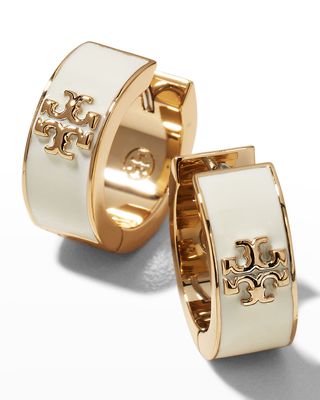 Kira Enamel Hoop Earrings