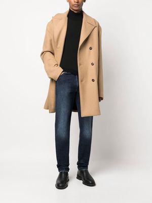 Kiton dark-wash straight-leg jeans - Blue