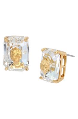 Kurt Geiger London Emerald Cut Crystal Stud Earrings