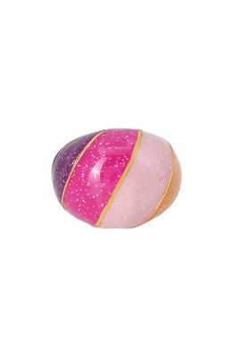 Kurt Geiger London Enamel Cocktail Ring in Rainbow Multi