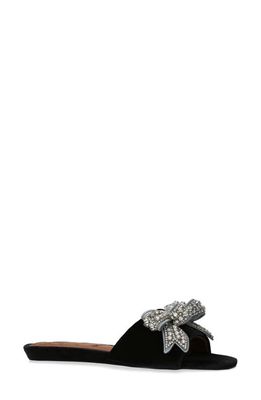 Kurt Geiger London Kensington Bow Slide Sandal in Black