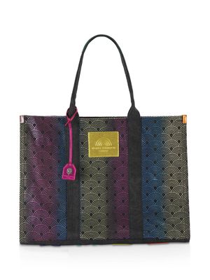 Kurt Geiger London XXL Southbank geometric-print tote bag - Black