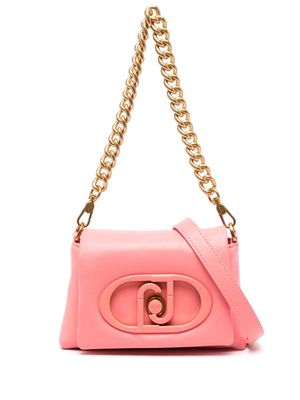 LIU JO logo-plaque padded crossbody bag - Pink