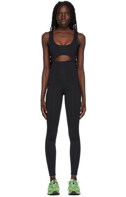 Live the Process Black Cutout Bodysuit