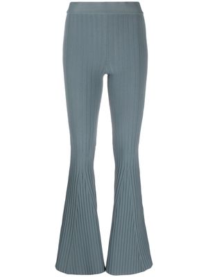 Live The Process Jaya ribbed flared trousers - Blue