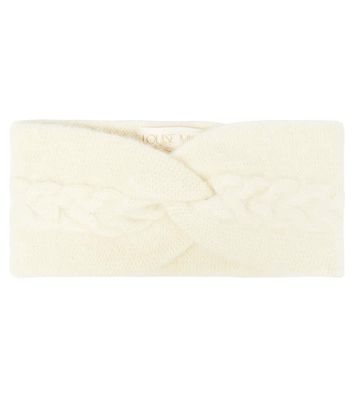 Louise Misha Sidony cable-knit wool and cotton headband