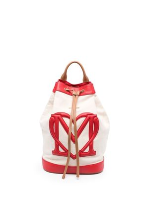 Love Moschino logo-motif drawstring backpack - Neutrals