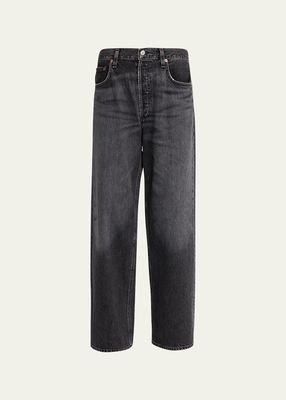 Low-Slung Wide-Leg Baggy Jeans