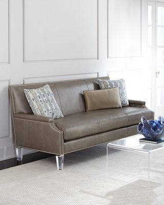 Lucine Leather Sofa 82"