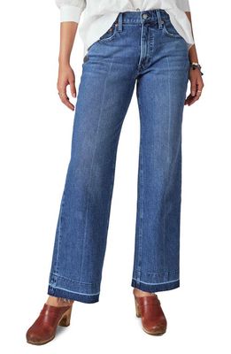 Lucky Brand High Waist Wide Leg Jeans in Orbit