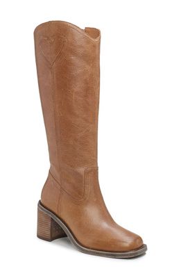 Lucky Brand Myinda Western Boot in Latte