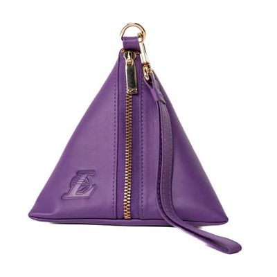 LUSSO Los Angeles Lakers Rhea Dumpling Wristlet in Purple
