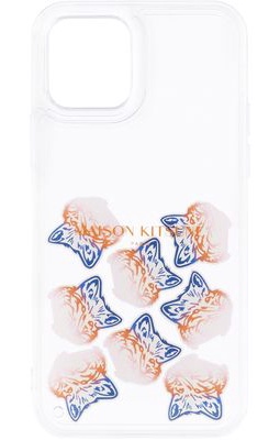 Maison Kitsuné Big Fox Head Aqua iPhone 12/12 Pro Case