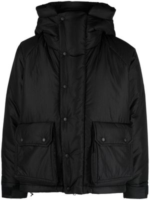 Maison Kitsuné x And Wander logo-print padded jacket - Black