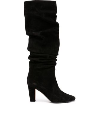 Manolo Blahnik Calasso 85mm suede boots - Black