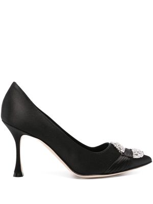 Manolo Blahnik Maida 90mm suede pumps - Black