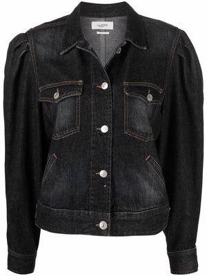 MARANT ÉTOILE Bolinea faded denim jacket - Black
