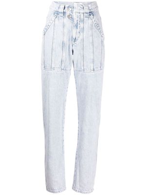 MARANT ÉTOILE high-rise straight-leg jeans - Blue