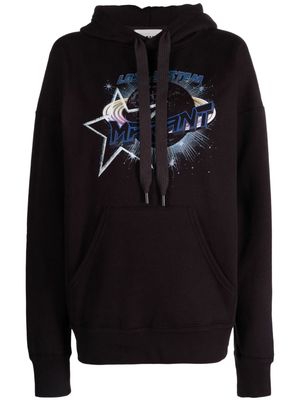 MARANT ÉTOILE logo-print drawstring hoodie - Black