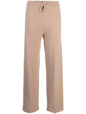 MARANT ÉTOILE merino wool blend straight-leg trousers - Neutrals